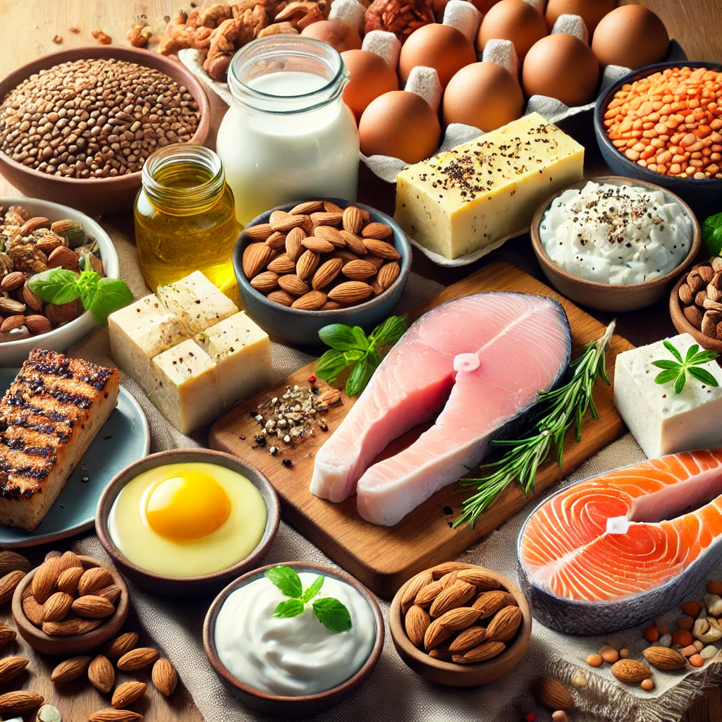 Whole Food Revolution Protein Reference Sheet food illustration
